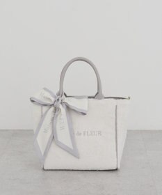 Maison de FLEUR スカーフ付きボア2WayMトートバッグ
