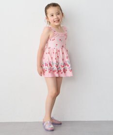 ANY KIDS ストライプ×フルーツ ワンピース 水着