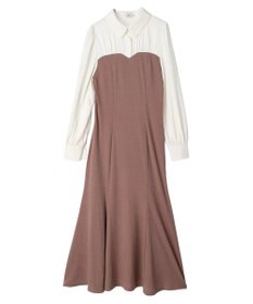 earth music&ecology ビスチェ風ドッキングワンピース