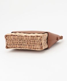 LA BAGAGERIE 【maison vert】【柳バスケット使用】コンビスクエアかごバッグ