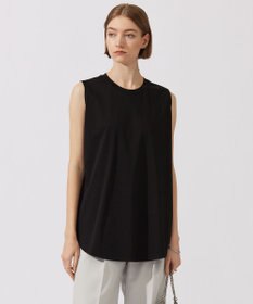 ICB 【接触冷感・洗える】コンパクトスムース ノースリーブTシャツ ブラック系