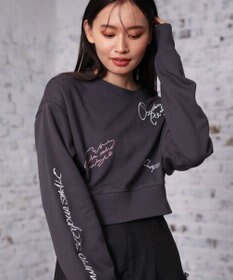 Green Parks ・ＥＬＥＮＣＡＲＥ　ＤＵＥ　ロゴ刺繍ショートスウェッ