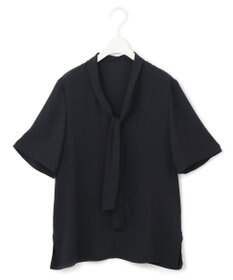 ICB 【洗える】BackSatinAmunzen  ボウタイブラウス