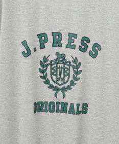 J.PRESS MEN 【J.PRESS ORIGINALS】【UNISEX】Cotton Jersey CRST Logo T-shirt