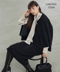 ICB 【WEB限定・洗える】 ツイードインレイ ブルゾン