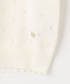 ANY KIDS アイレット ニット カーディガン