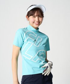 FILA GOLF／marie claire 【FILA GOLF】 バックプリントモックネックシャツ