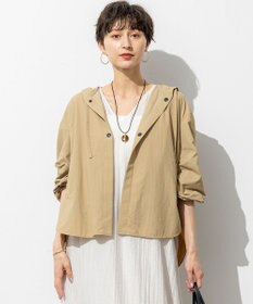 23区 L 【SLOW/一部店舗限定】UVカット/撥水/接触冷感 ナイロンタスランタフタ ライトブルゾン