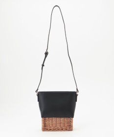 LA BAGAGERIE 【maison vert】【柳バスケット使用】コンビスクエアかごバッグ