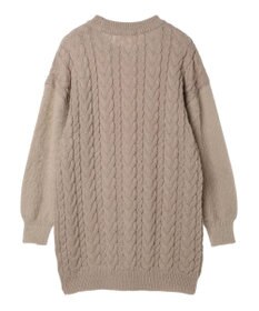 earth music&ecology 袖ファーケーブルミニワンピース