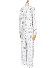 WACOAL ワコール_リラックス＆スリープ パジャマ キルトニット素材(本体) あったか 長袖 長ズボン ミントン レディース NDW458 /ワコール