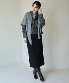 UNFILO 【野呂佳代さん着用】BEAUTY FORM JERSEY Iラインスカート