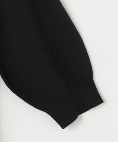 組曲 襟付きドッキング ニットワンピース