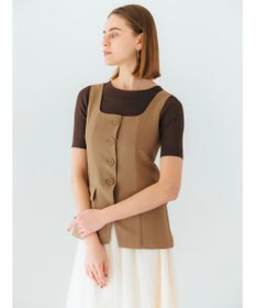 YECCA VECCA リネンライクビスチェベスト