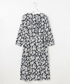J.PRESS LADIES 【洗える】スパンフラワープリント  ワンピース