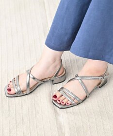 Pointer 日本製 本革ラインストラップサンダル