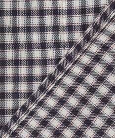 J.PRESS LADIES S 【洗える】ポリエステルヴィスコースブロックチェック フリルネック ブラウス