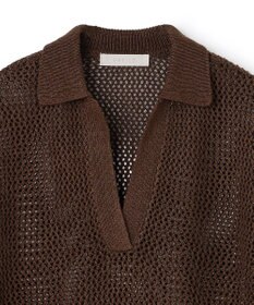 UNFILO リネンペーパー メッシュニット スキッパー