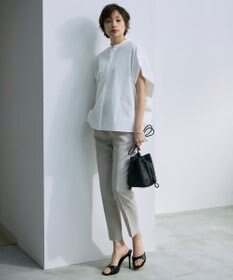 ICB L 【新色追加・WEB限定カラーあり・接触冷感・UVケア・速乾・防シワ・洗える】 FluidBackSatin  ドロストパンツ