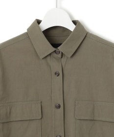 23区 S 【洗える】ミリタリーコットンギャバ シャツ
