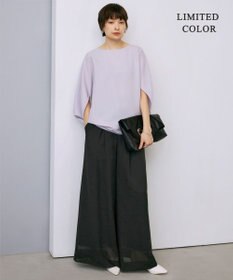 ICB 【新色追加・WEB限定カラーあり・UVケア・接触冷感・速乾・防シワ・洗える】FluidBackSatin ドルマンスリーブブラウス