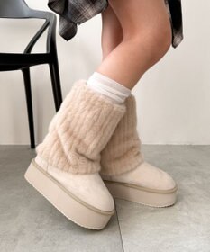 WEGO 【暖かい】2wayムートンタッチブーツ