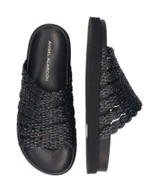 INTER-CHAUSSURES 【ANGEL ALARCON】フットベッドラフィアサンダル