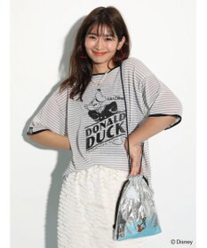 Green Parks ドナルドダック９０ｔｈ／ラメ巾着ポシェット
