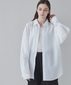 WEGO 【ユニセックス着用ITEM/SMLサイズ展開/冷房対策/紫外線対策】シアーBIGシャツ