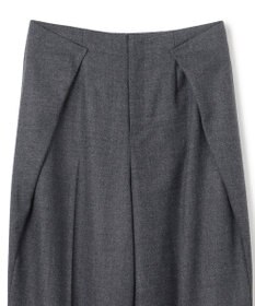 BEIGE， TERNES / 変形タックウールワイドパンツ