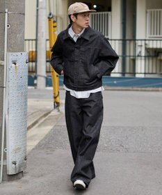 WEGO 【ユニセックス着用ITEM】カバーフィットフラップデニムパンツ