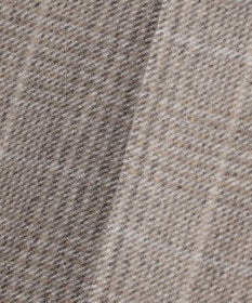 自由区 L 【17号サイズまで展開・カタログ掲載】ウールリバーチェック柄ダブルブレスト コート