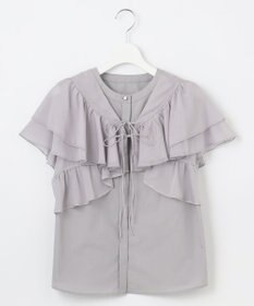 Feroux 【2WAY】フリルコンビ ブラウス