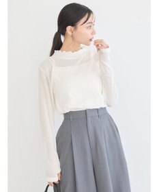 earth music&ecology シアーリブプルオーバー