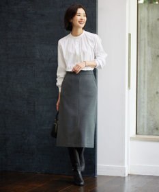 J.PRESS LADIES 【洗える】デュアルウォームポンチ スカート