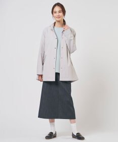 J.PRESS LADIES L 【2way】ドライツイルストレッチ フーデット アウター