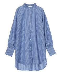 Green Parks イージーケアスタンドフリルシャツチュニック