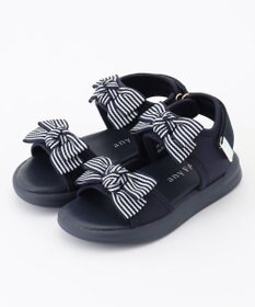 ANY KIDS リボン スポーツ サンダル ネイビー