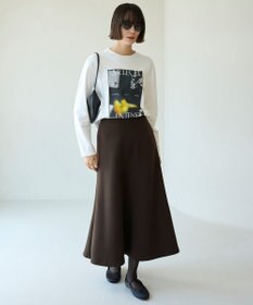UNFILO 【新色登場】BEAUTY FORM JERSEY セミフレアスカート