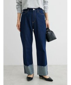 Green Parks ロールアップストレートデニムパンツ