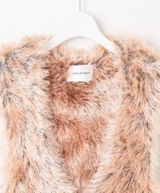自由区 【カトリエムブーケ】Flower fur シャギーベスト