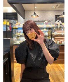 Green Parks AnriettMusee ショート丈ジャガードトップス