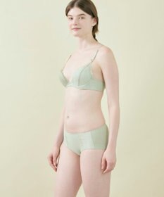 une nana cool リニューアル【綿混】ビタードットコットン 3/4カップブラ