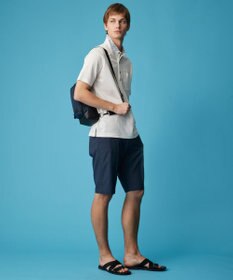 JOSEPH ABBOUD 【ウエストも伸びる/清涼/ストレッチ】ストレッチリネンシャンブレーショートパンツ