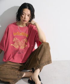 Green Parks ・ＤＯＵＢＬＥ　ＦＬＡＧＳ　レオパードプリントＴＥＥ