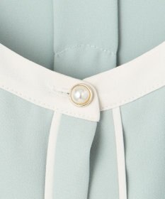 ANY SIS S 【洗える】バイカラーフレア ブラウス