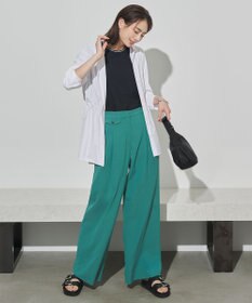 ICB Ry/Liバイオストレッチ ワイドパンツ