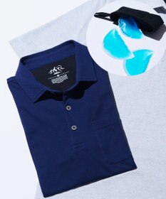 JOSEPH ABBOUD MOUNTAIN 暑さに徹底抗戦【首元に冷感ジェル】フリーズパックポロ 無地タイプ
