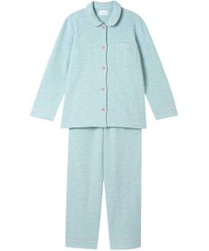 une nana cool 【綿混】カジュアルスラブツィード 長袖開襟パジャマ