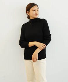 TOQUE 〈大草直子さんアドバイザー〉ベビーアルパカ×シルク ハイネックニット